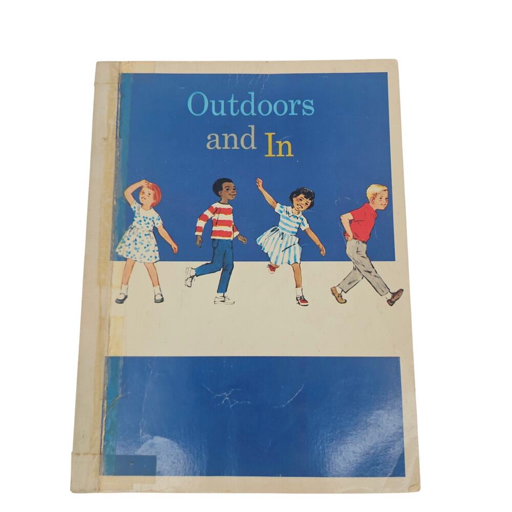 Vintage 1960s Janet and Mark series Outdoors and In Book by Mabel O'Donnell